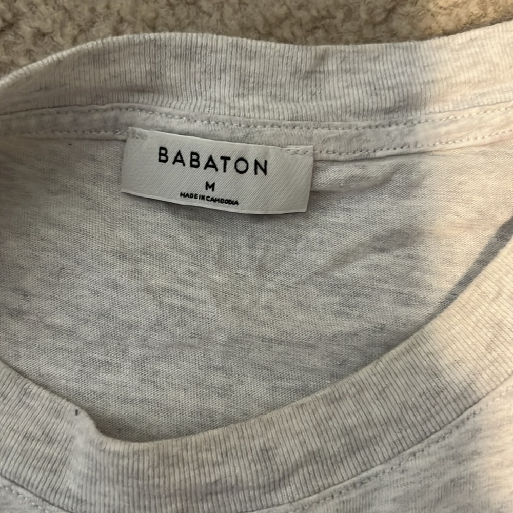 Babaton Heather Gray Crewneck Tee - Picture 2 of 3